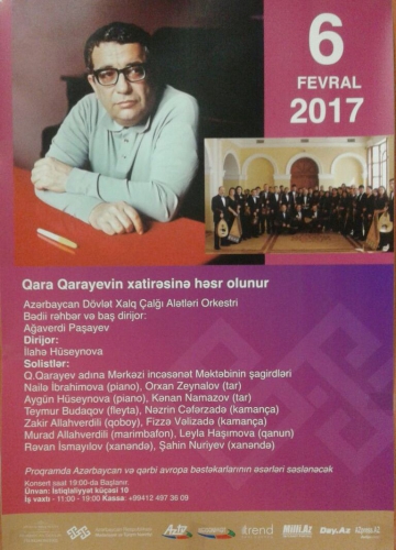 Görkəmli bəstəkar Qara Qarayevin xatirəsi anılacaq